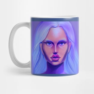 Blue-haired girl Mug